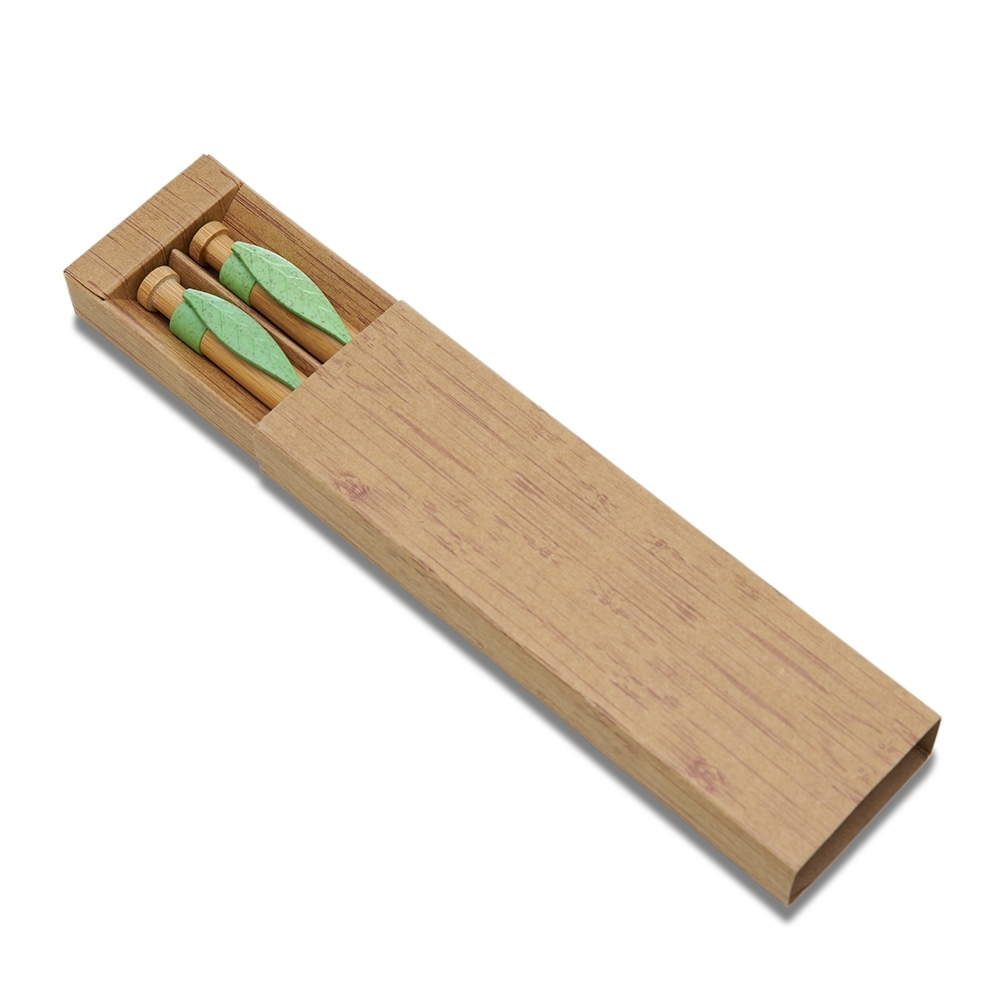 Conjunto Caneta e Lapiseira Bambu